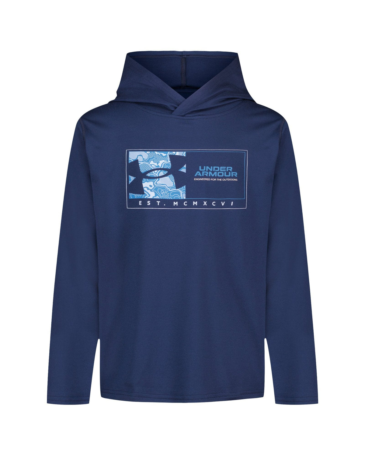 UA Latitude Logo Boys' Hoodie - Blue