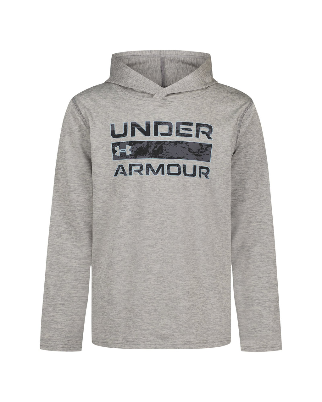 UA Stacked Logo Boys' Hoodie - Gray