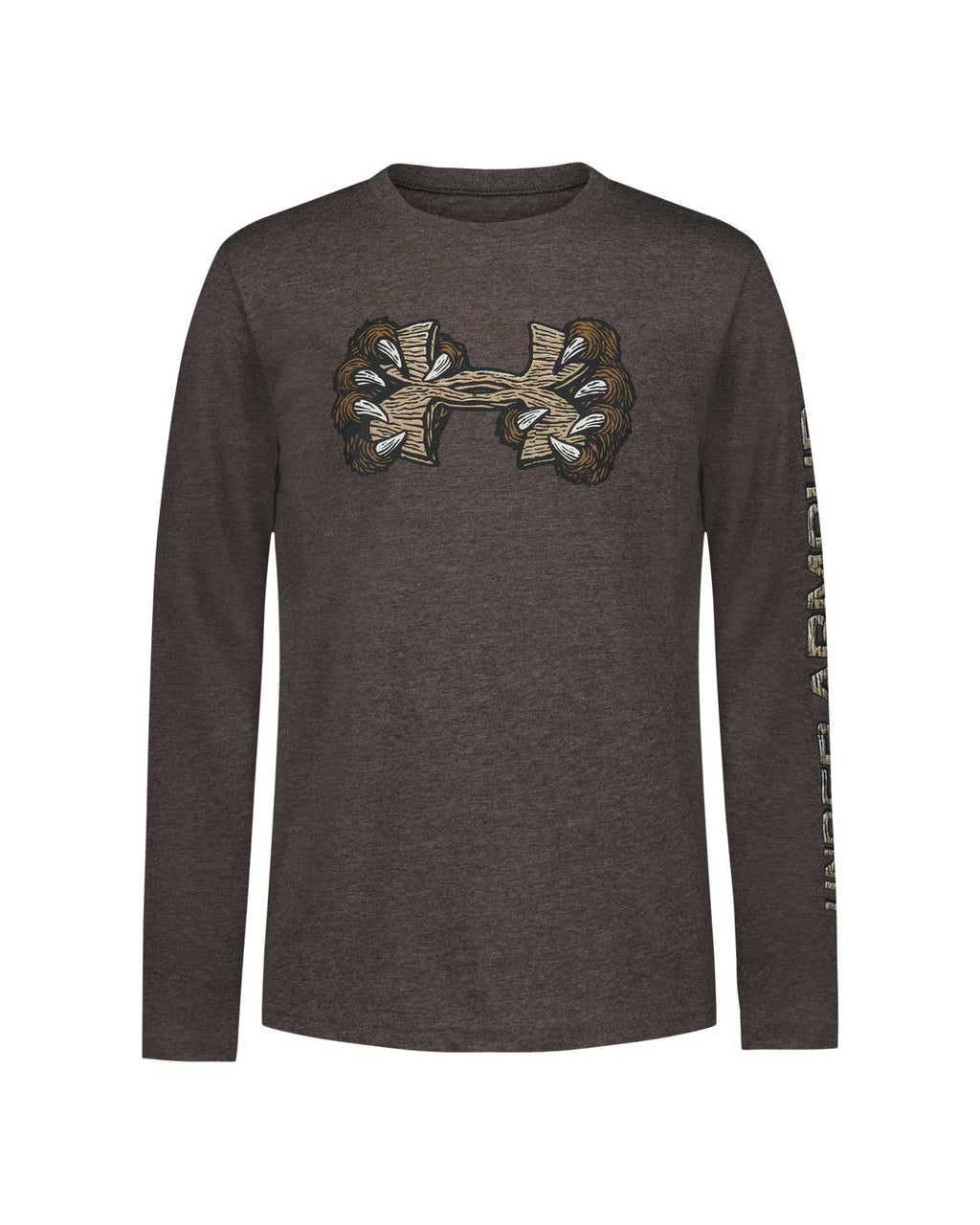 UA Bear Claw Boys' Long Sleeve - Brown