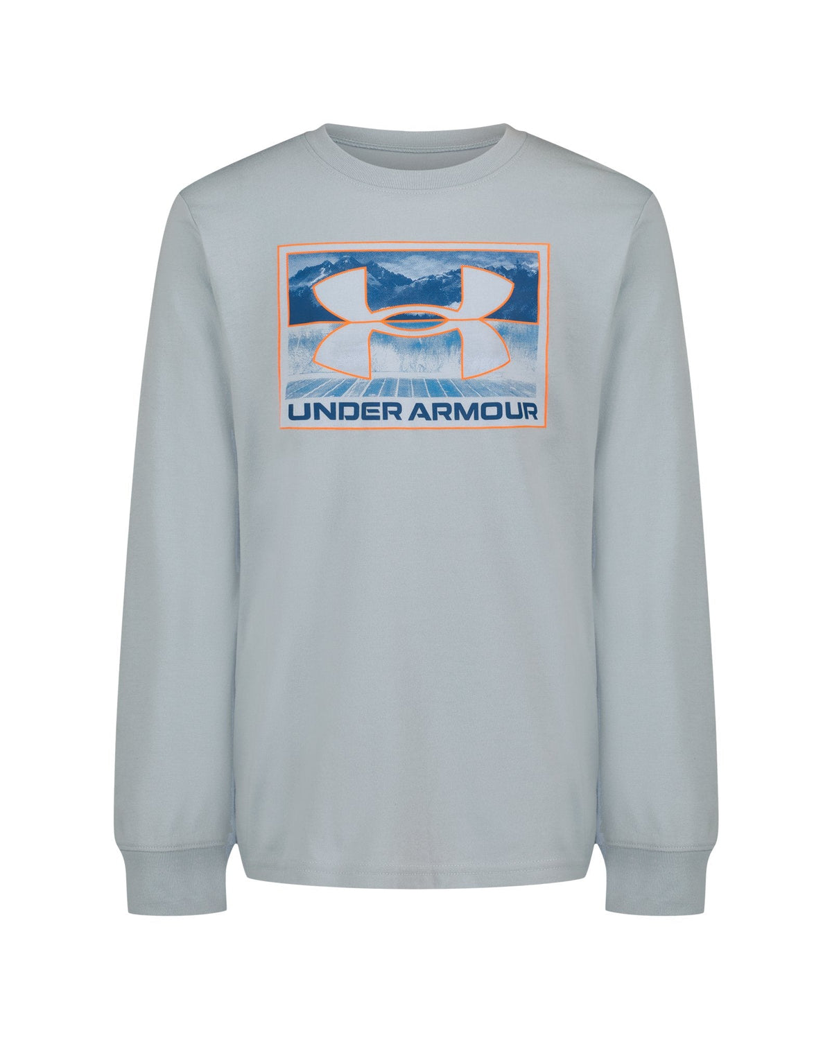 UA Topo Core Cuff Boys' Long Sleeve - Gray