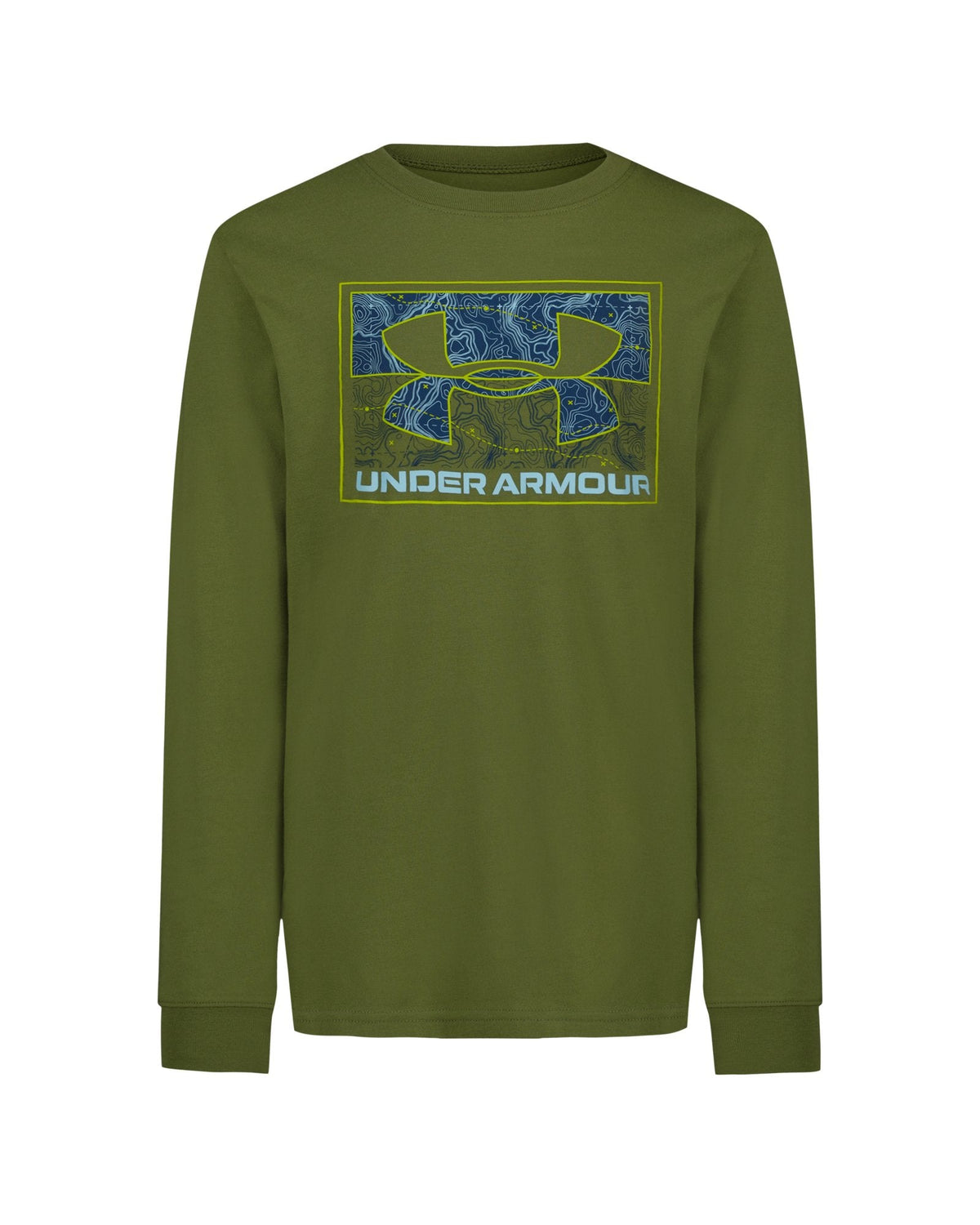 UA Topo Core Cuff Boys' Long Sleeve - Green