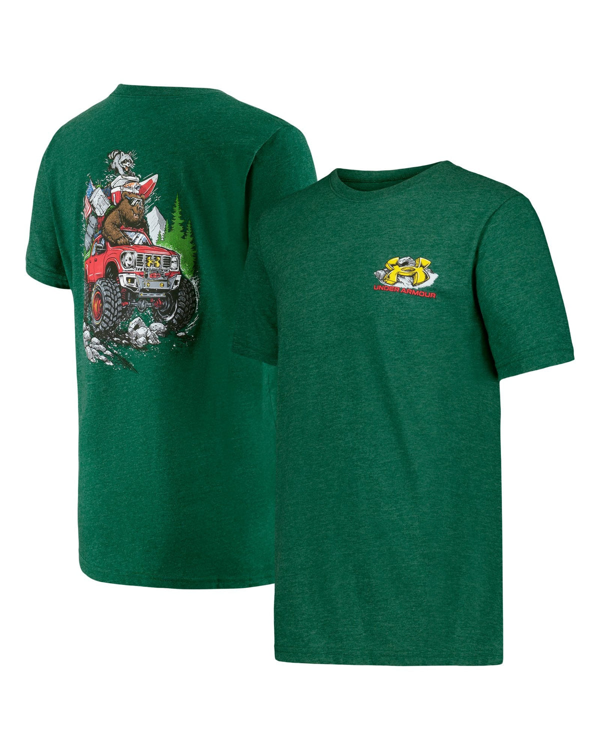 UA Off-Road Bear Boys' Short Sleeve - Green