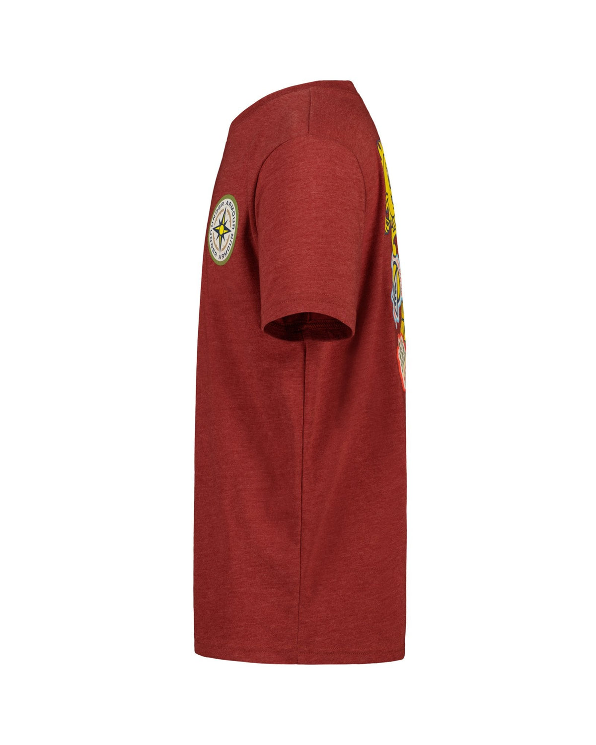 UA ODE Patches Boys' Short Sleeve - Red