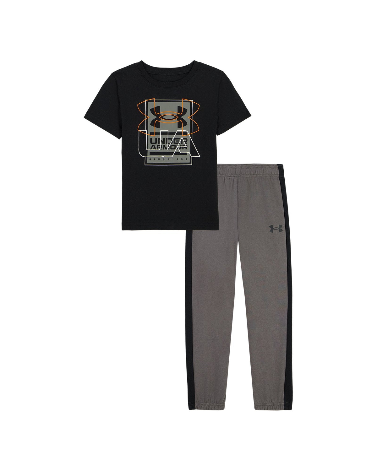 UA Logo Sign Little Boys' Joggers Set - Black