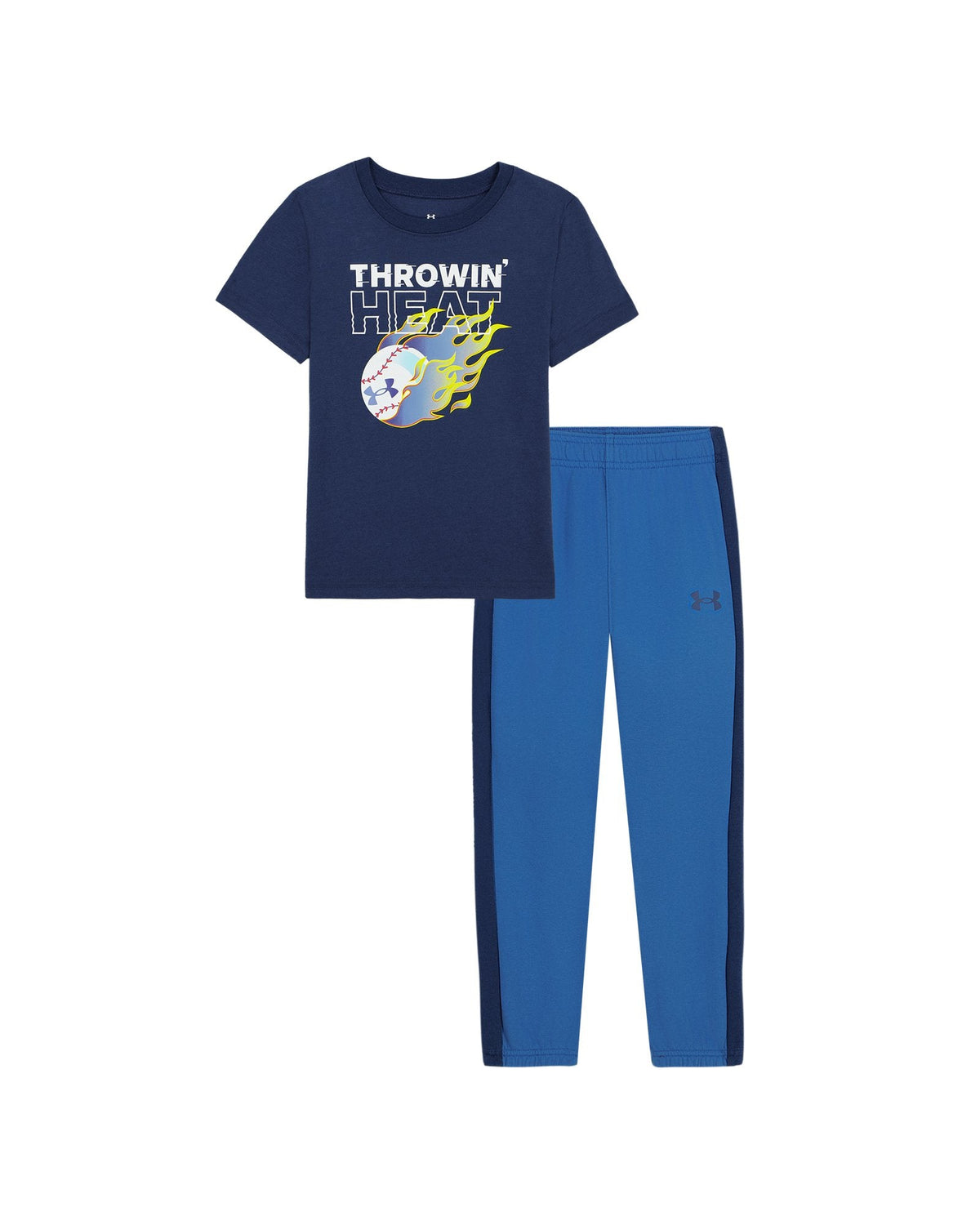 UA Thrown Heat Toddler Boys' Joggers Set - Blue