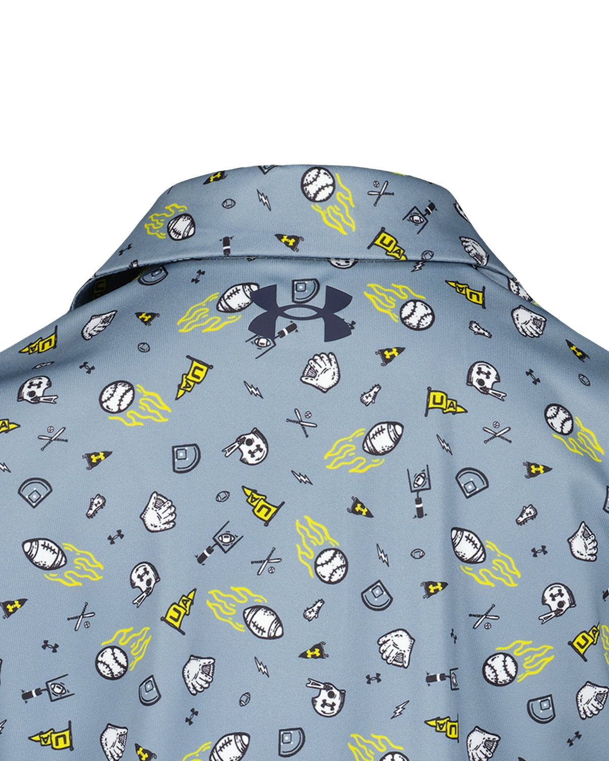 UA Matchplay Printed Boys' Polo - Blue