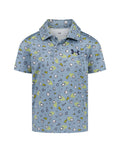 UA Matchplay Printed Boys' Polo - Blue