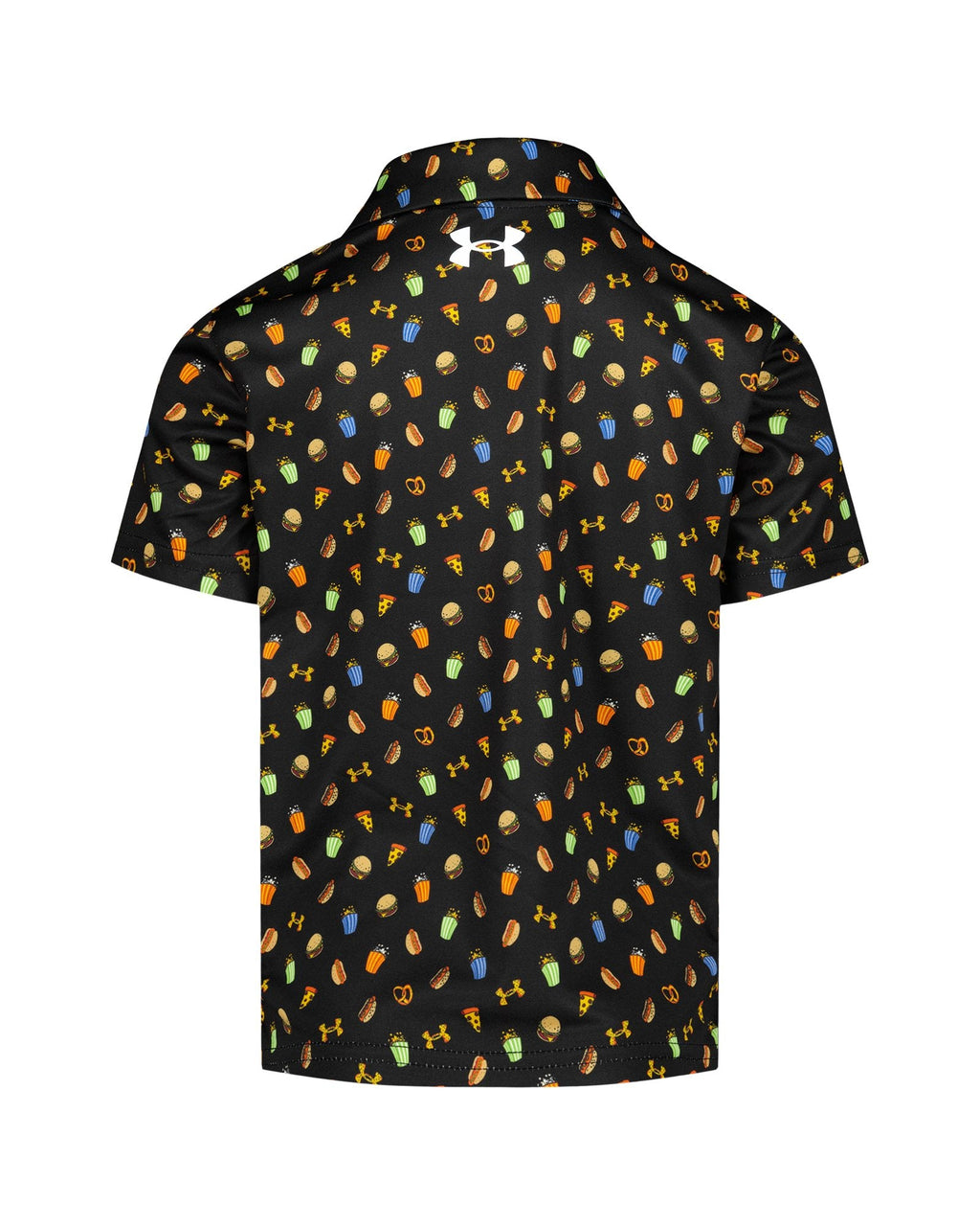 UA Matchplay Printed Boys' Polo - Black