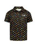 UA Matchplay Printed Boys' Polo - Black