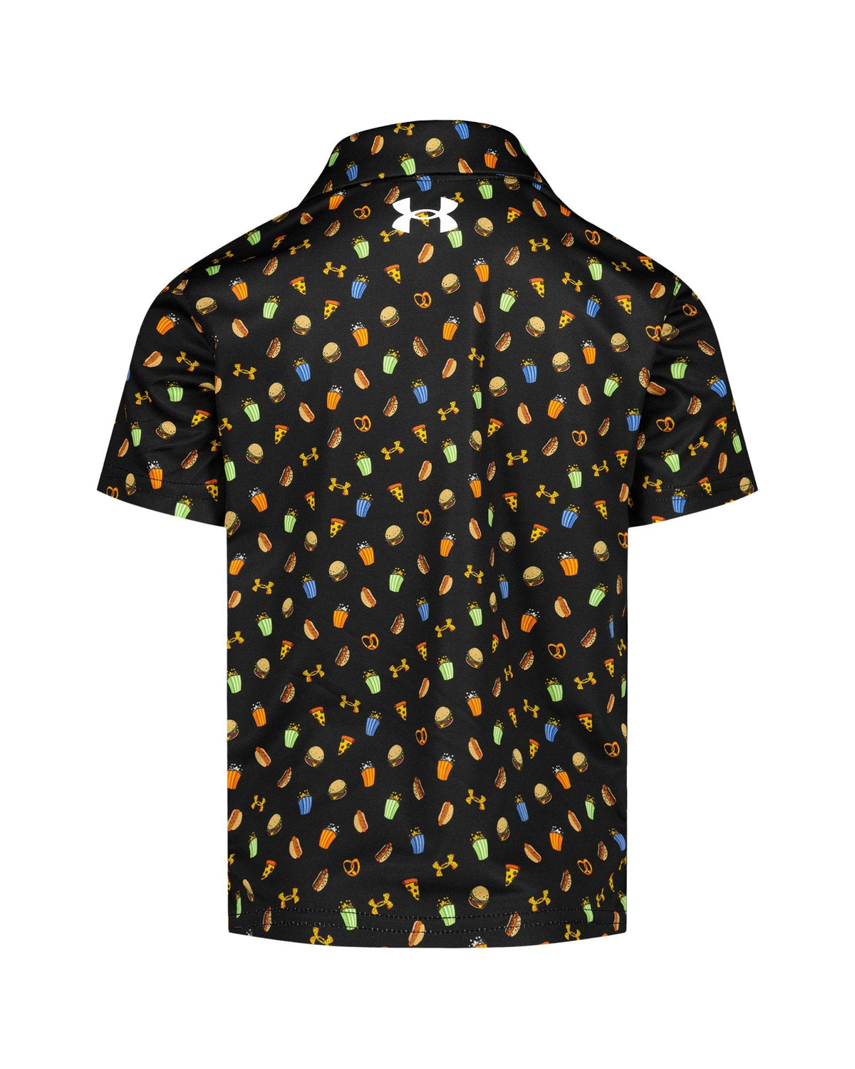 UA Matchplay Printed Toddler Boys' Polo - Black