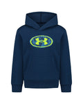 UA Rival Print Fill Little Boys' Hoodie - Blue