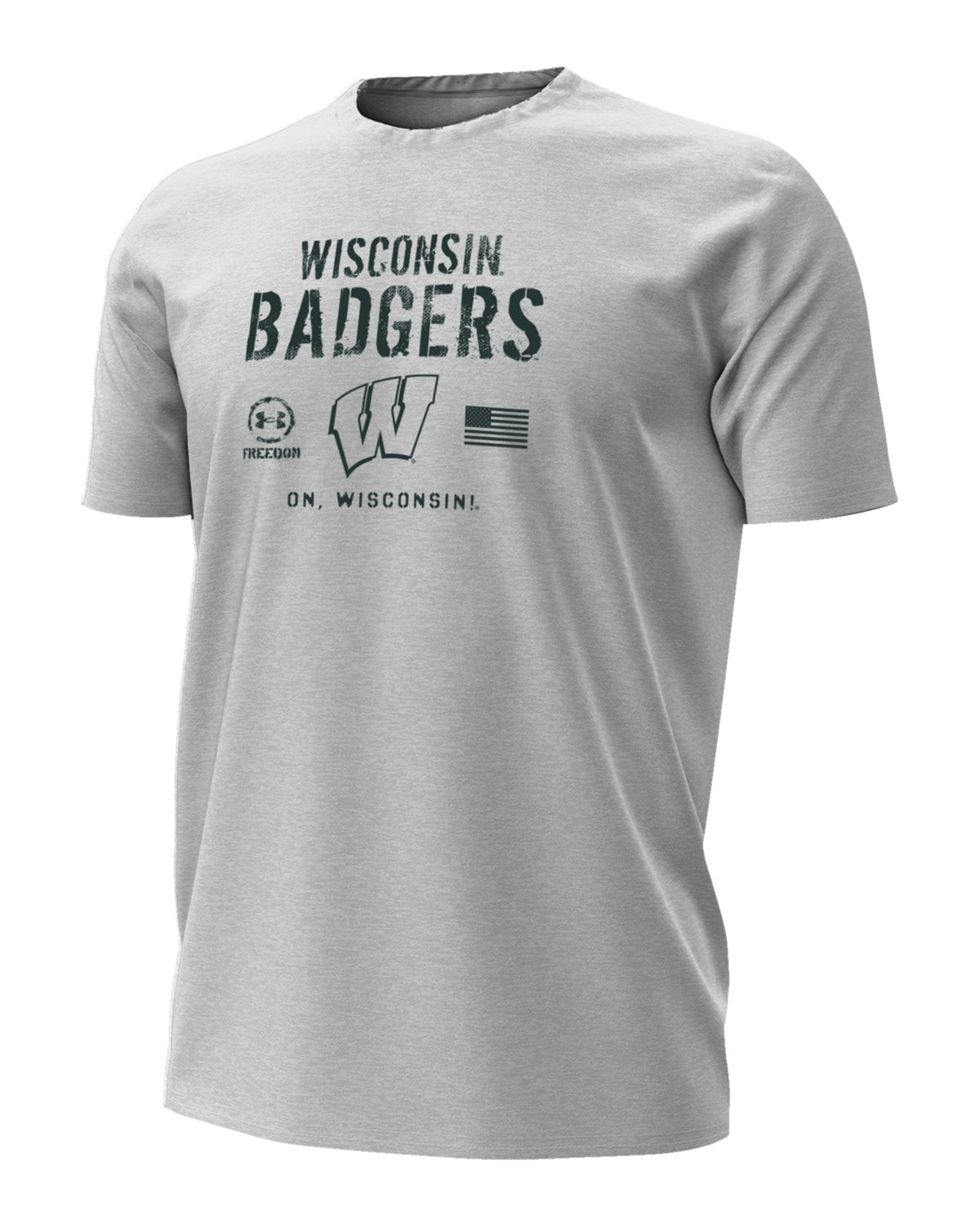 UA Performance Cotton Collegiate Freedom Men's T-Shirt - Gray