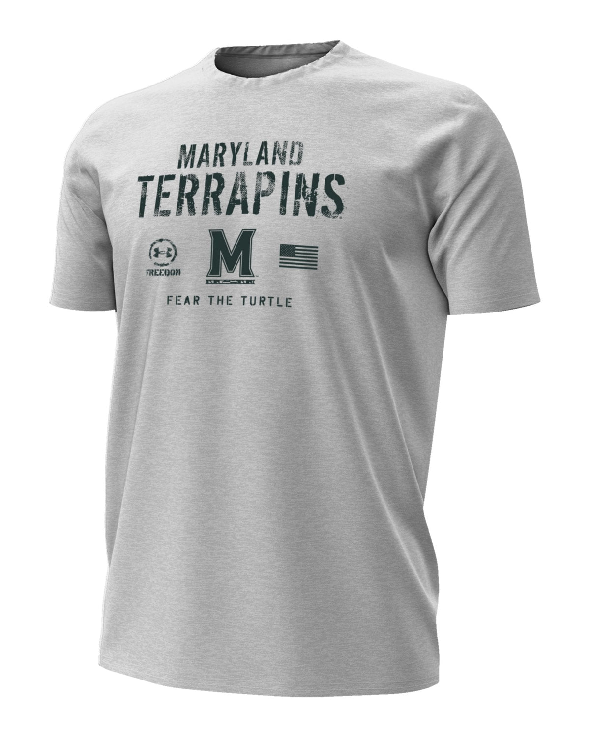 UA Performance Cotton Collegiate Freedom Men's T-Shirt - Gray