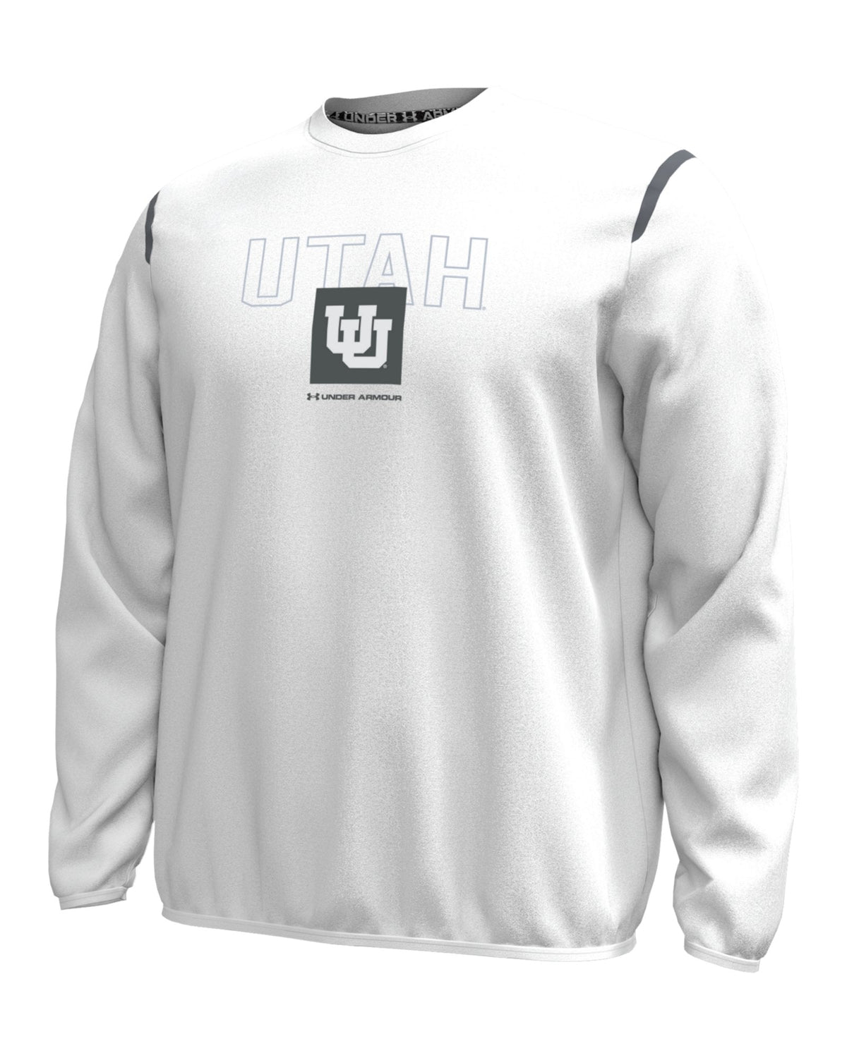 UA Unstoppable Fleece Collegiate Men's Crew - White