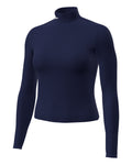 UA Gameday ColdGear® Collegiate Fitted Mock Women's Long Sleeve - Blue