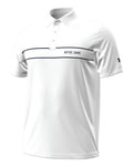 UA Playoff Chest Stripe Collegiate Men's Polo - White