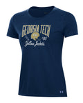 UA Performance Cotton Collegiate Women's T-Shirt - Blue