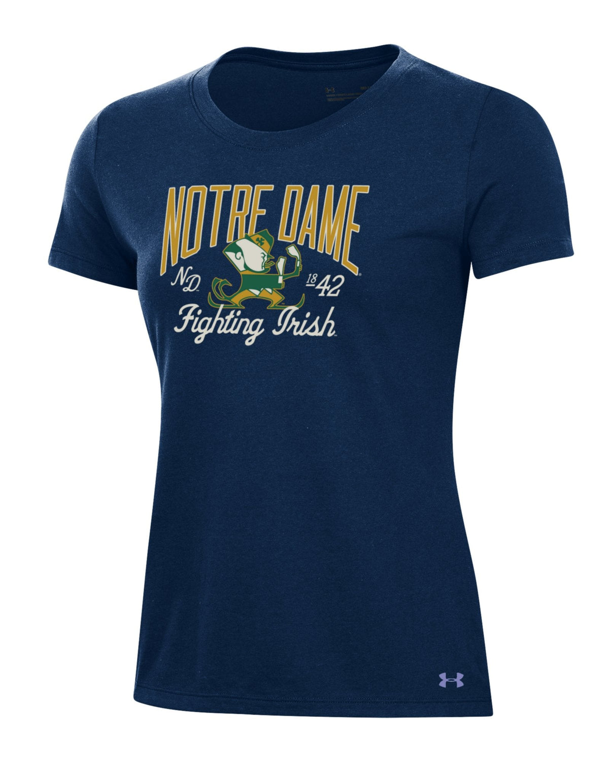 UA Performance Cotton Collegiate Women's T-Shirt - Blue