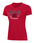 UA Performance Cotton Collegiate Women's T-Shirt - Red