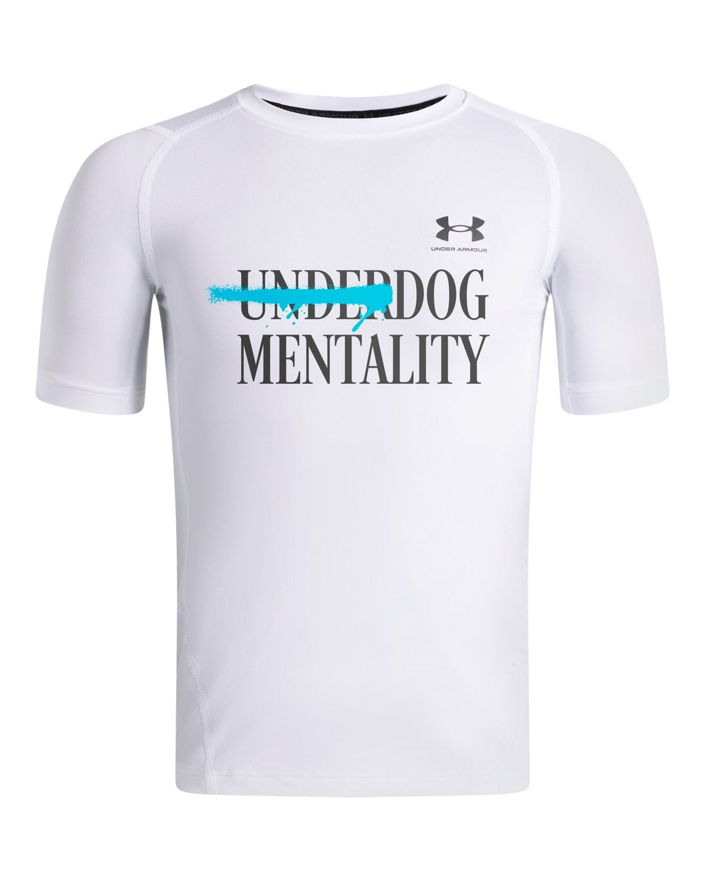 HeatGear® Mentality Boys' Short Sleeve - White