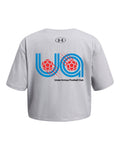 UA Rival Soccer Girls' Short Sleeve - Gray