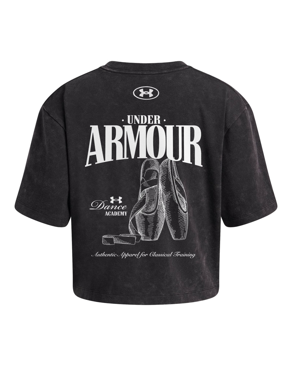 UA Rival Dance Girls' Short Sleeve - Black