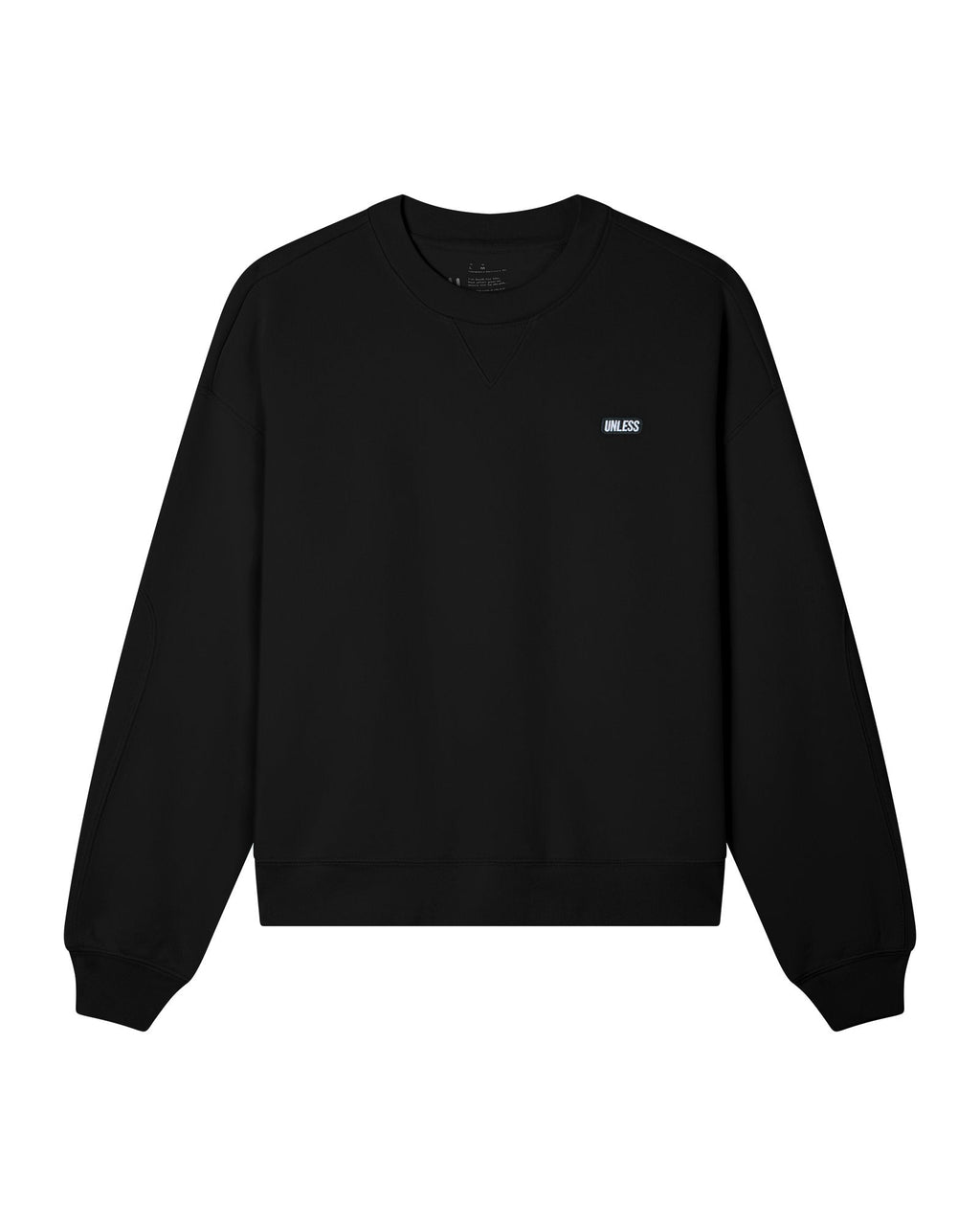 UNLESS Lux Terry Unisex Crew Sweatshirt - Black