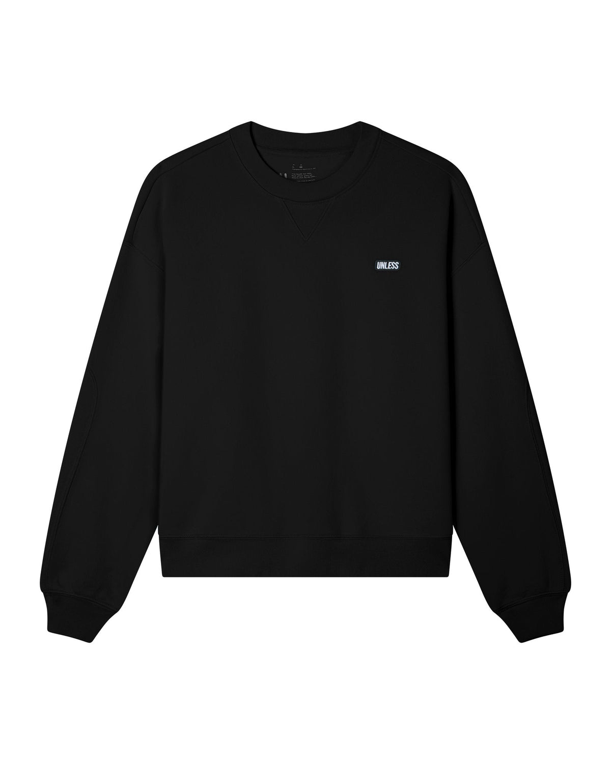 UNLESS Lux Terry Unisex Crew Sweatshirt - Black