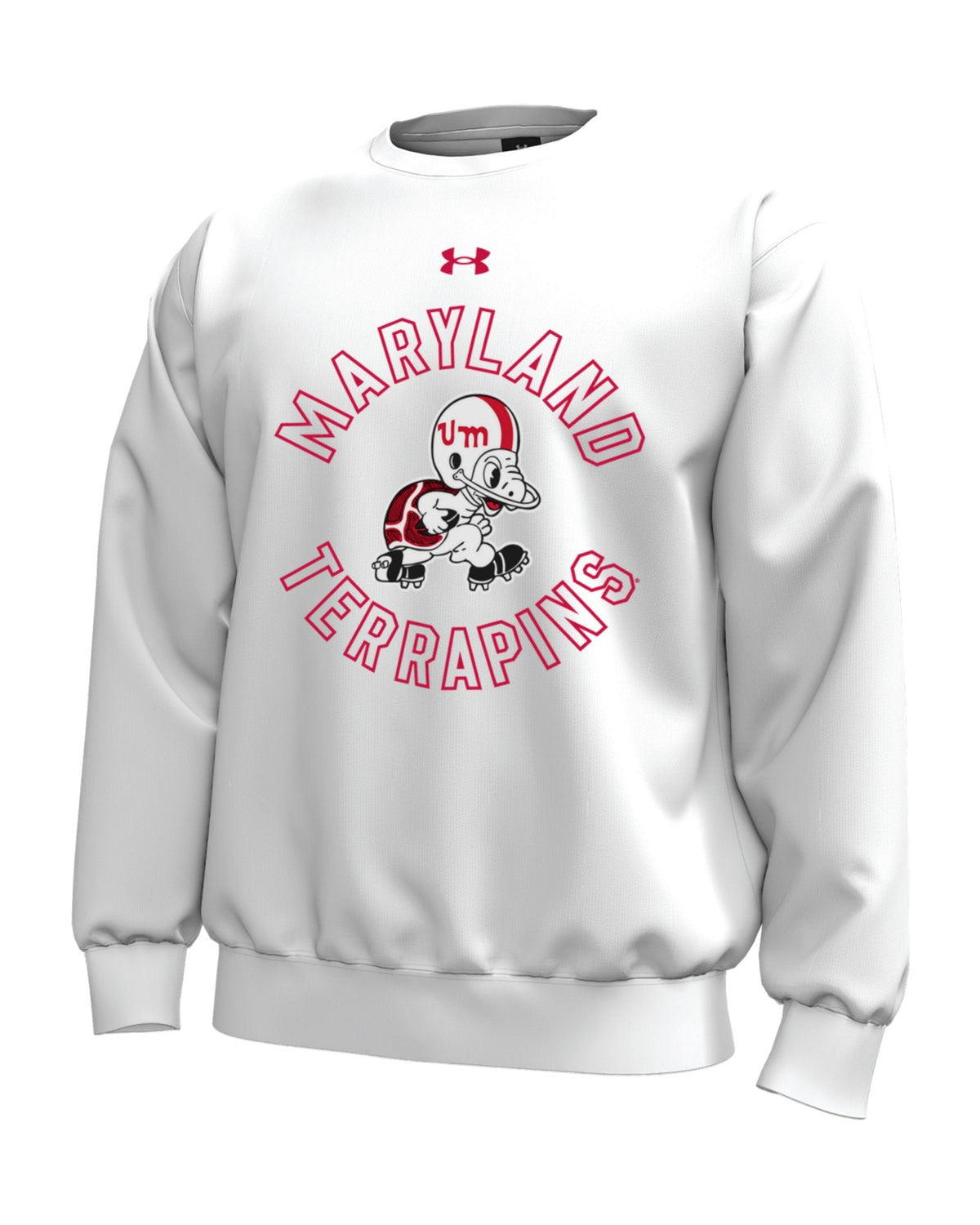 UA Icon Fleece Collegiate Men's Crew - White