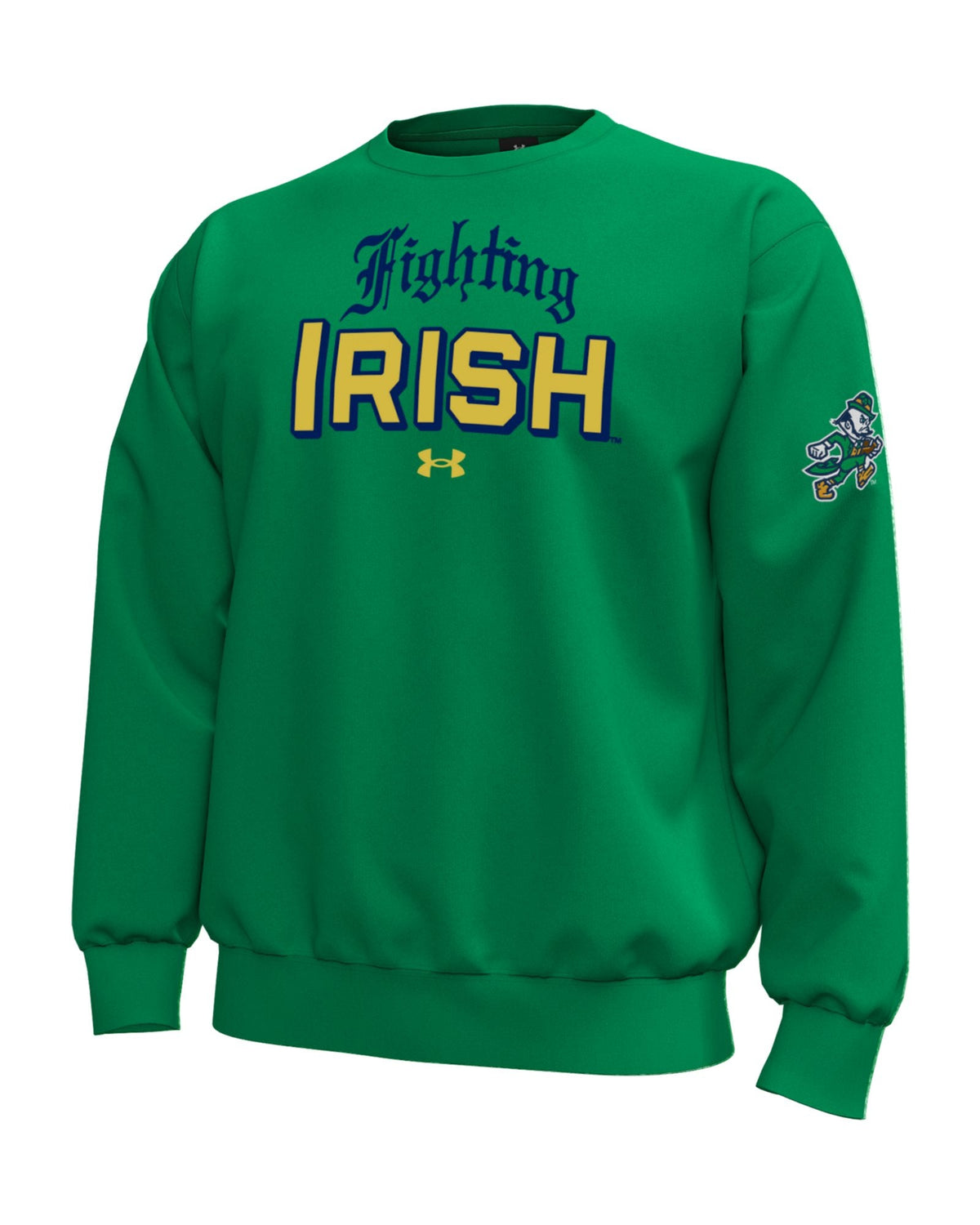 UA Icon Fleece Collegiate 'Irish Wear Green' Men's Crew - Green