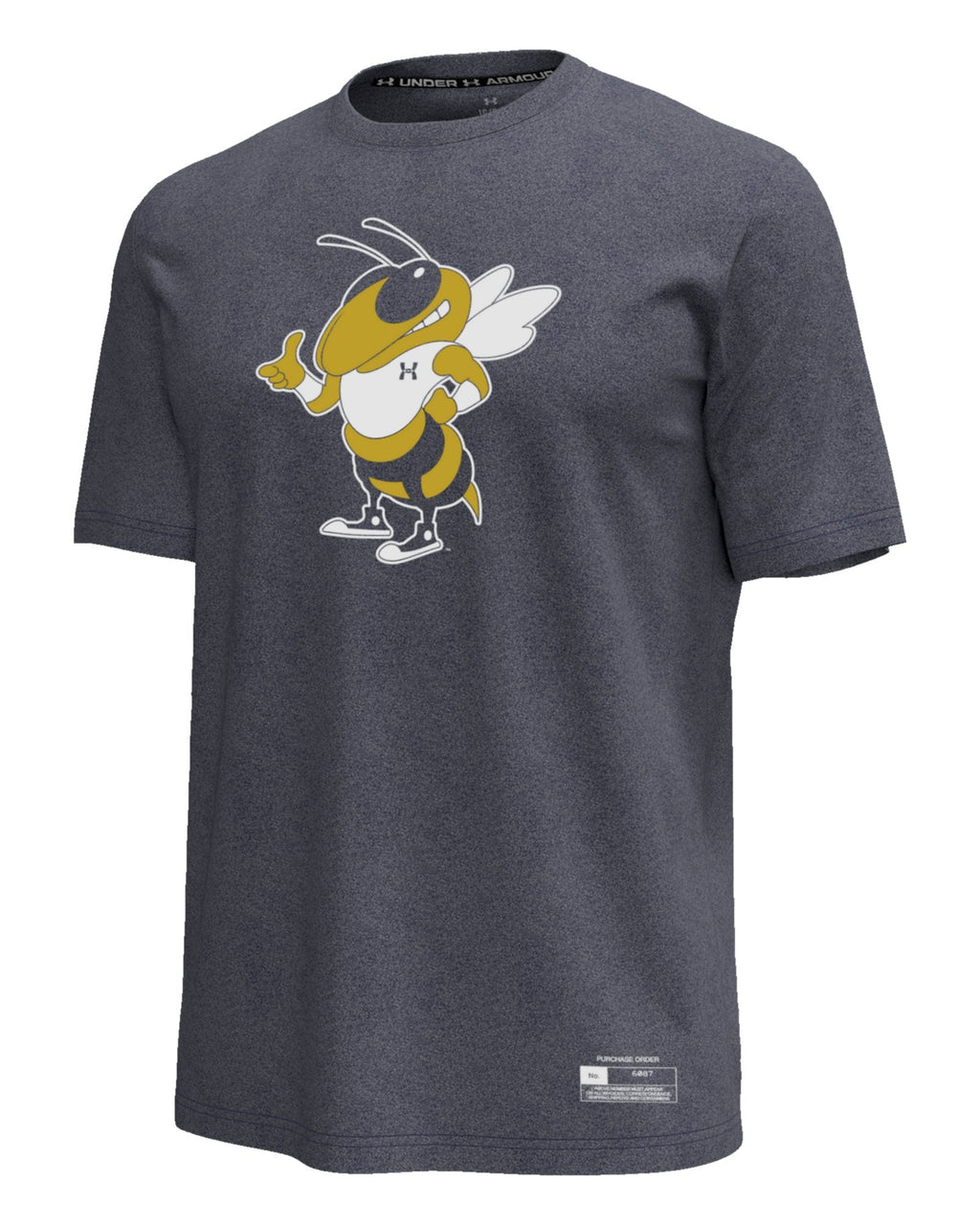 UA Heavyweight Collegiate Men's Short Sleeve - Blue