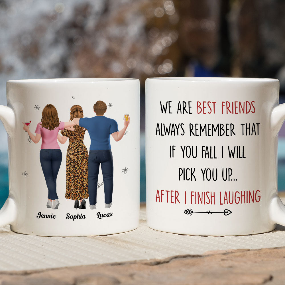Custom Best Friend, Christmas & Birthday Friendship Keepsake Gift • I Will Pick You After - Personalized Coffee Mug
