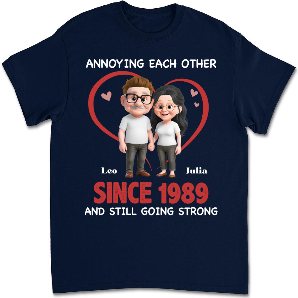 Custom Christmas Anniversary Keepsake Gifts For Husband • Together Forever Cartoon - Personalized Shirt
