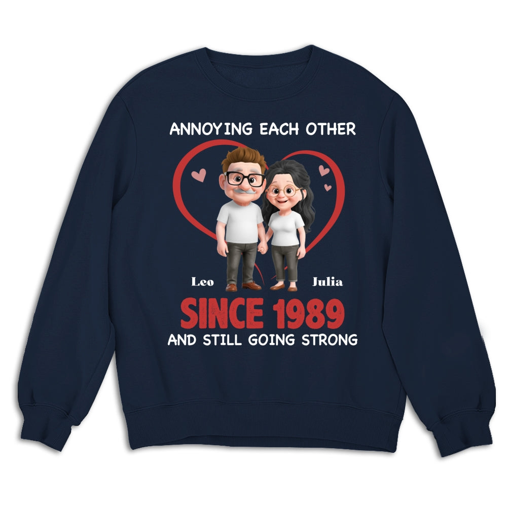 Custom Christmas Anniversary Keepsake Gifts For Husband • Together Forever Cartoon - Personalized Shirt
