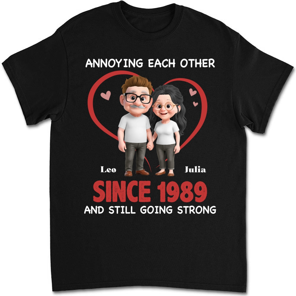 Custom Christmas Anniversary Keepsake Gifts For Husband • Together Forever Cartoon - Personalized Shirt
