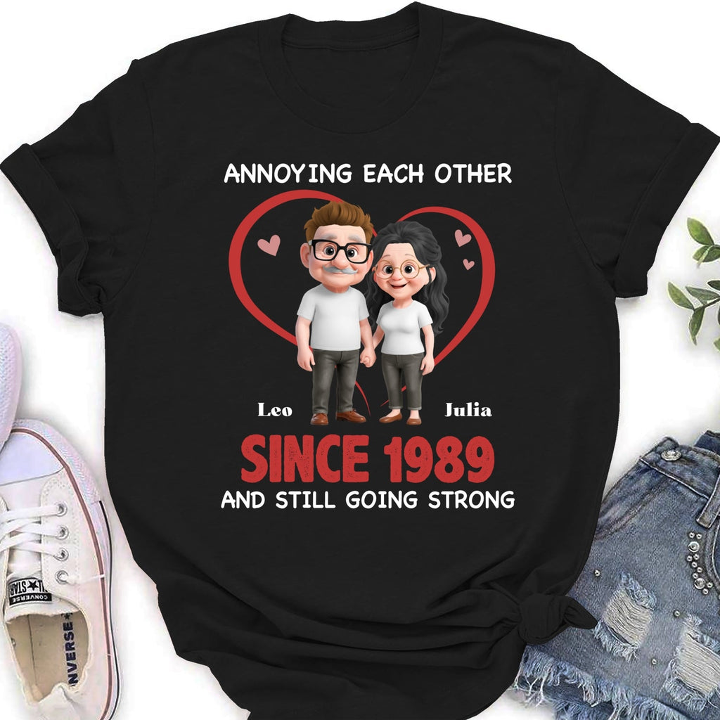 Custom Christmas Anniversary Keepsake Gifts For Husband • Together Forever Cartoon - Personalized Shirt