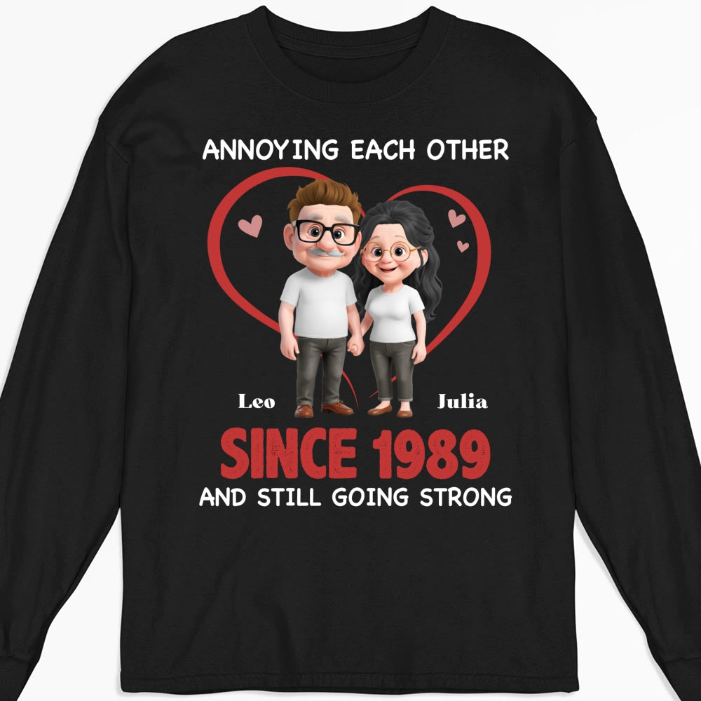Custom Christmas Anniversary Keepsake Gifts For Husband • Together Forever Cartoon - Personalized Shirt