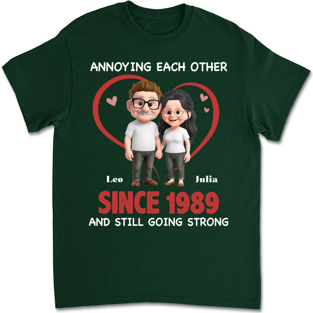 Custom Christmas Anniversary Keepsake Gifts For Husband • Together Forever Cartoon - Personalized Shirt