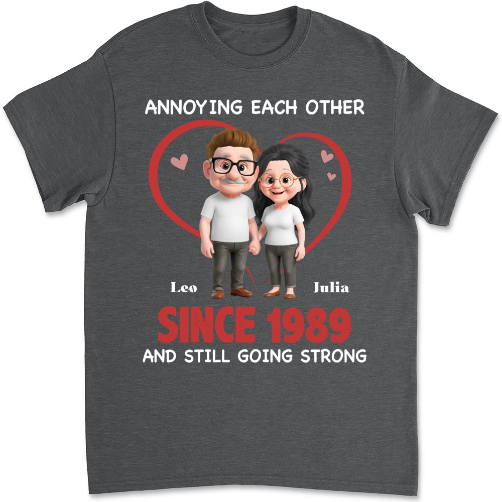 Custom Christmas Anniversary Keepsake Gifts For Husband • Together Forever Cartoon - Personalized Shirt