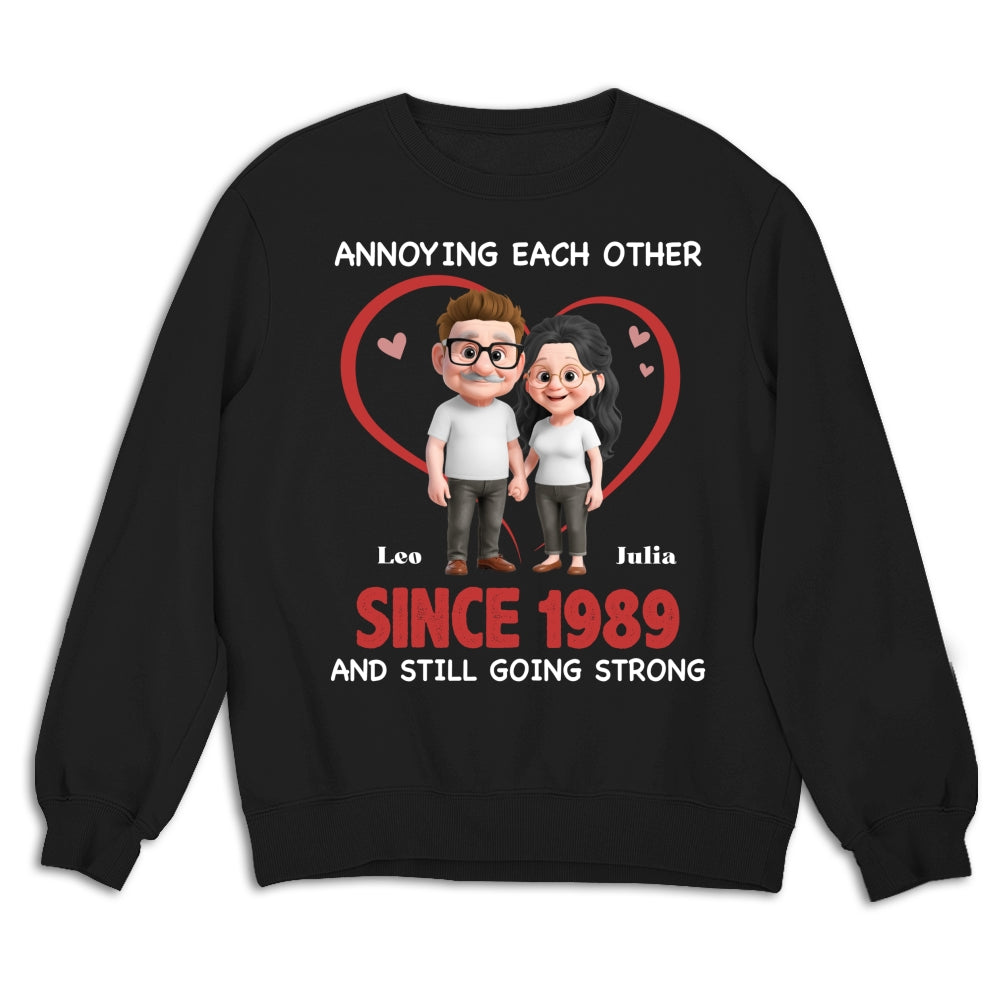 Custom Christmas Anniversary Keepsake Gifts For Husband • Together Forever Cartoon - Personalized Shirt