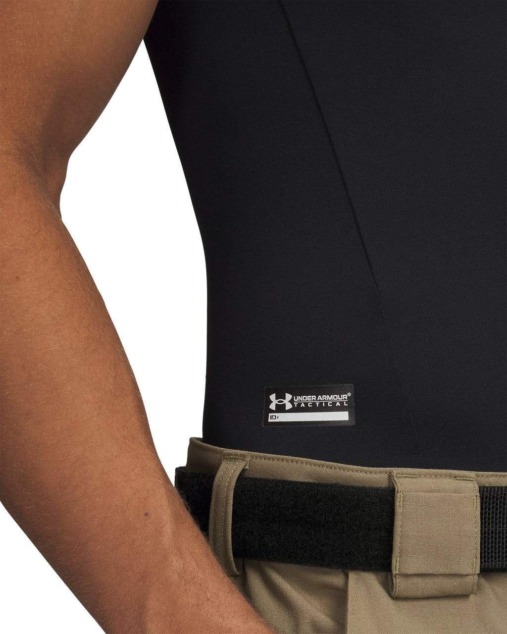 Tactical HeatGear® Compression Men's Short Sleeve T-Shirt - Black