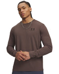 UA Left Chest Men's Long Sleeve - Brown