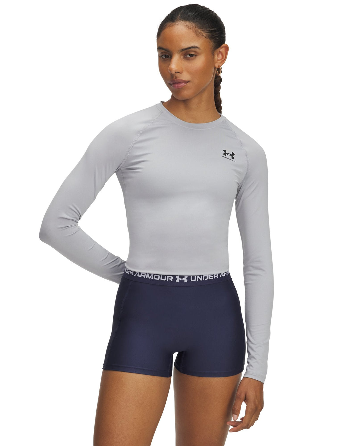 HeatGear® Compression Women's Long Sleeve - Gray