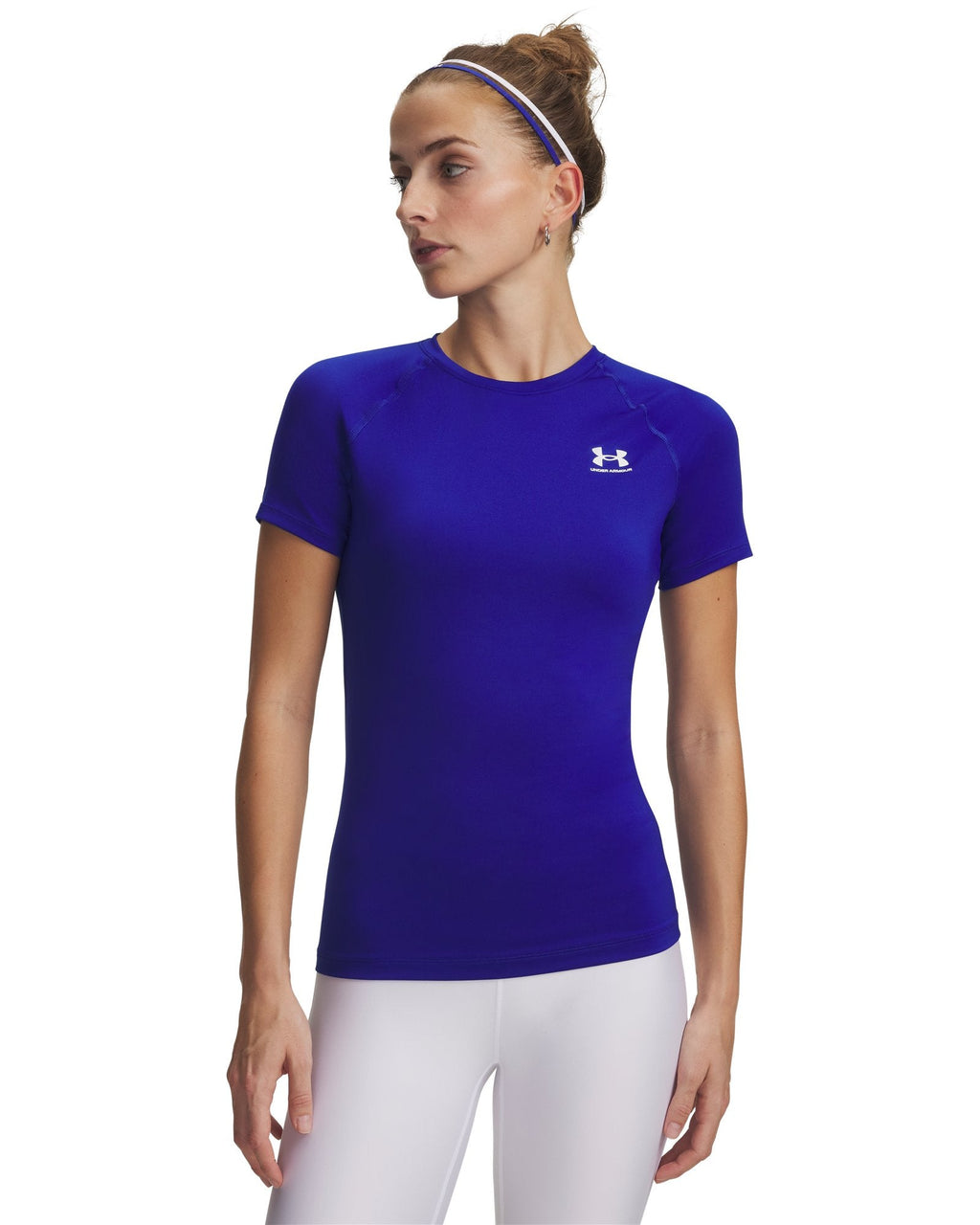 HeatGear® Women's Compression Short Sleeve - Blue
