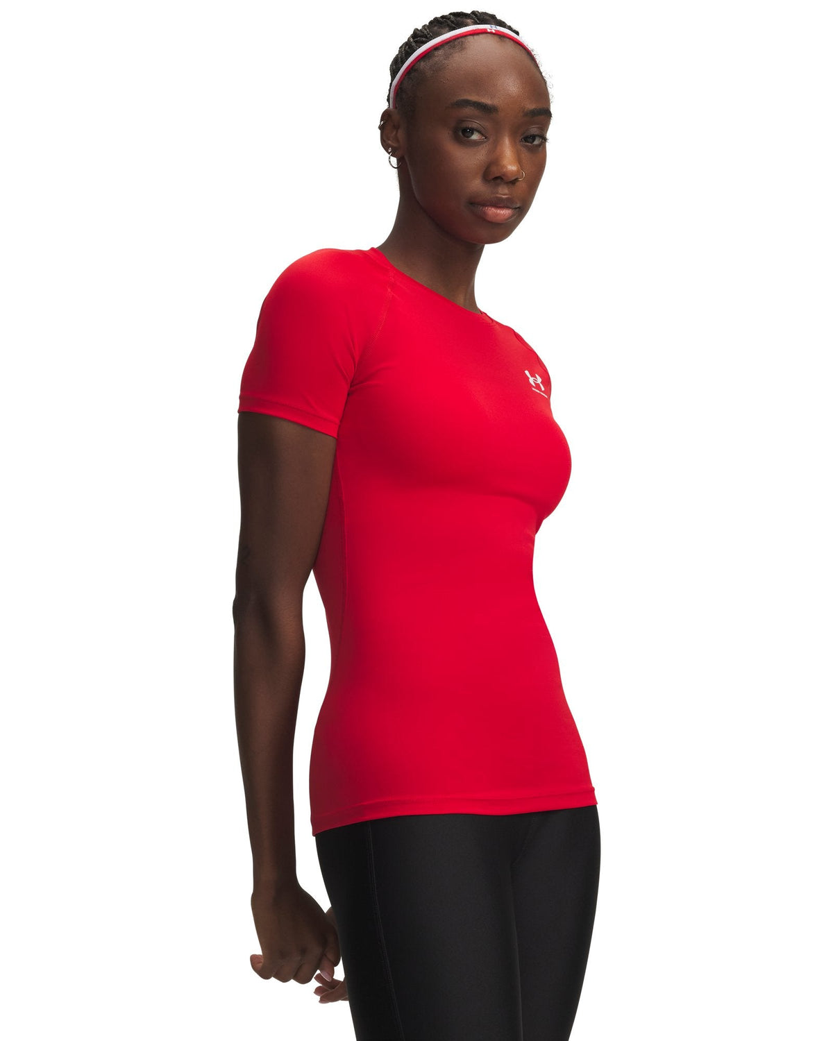 HeatGear® Women's Compression Short Sleeve - Red