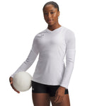 UA Powerhouse 2.0 Women's Volleyball Long Sleeve Jersey - White