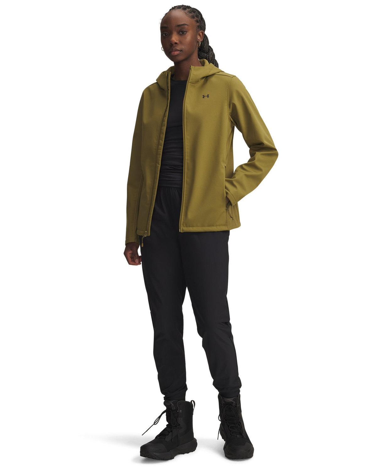 UA Storm ColdGear® Infrared Shield 2.0 Women's Hooded Jacket - Green