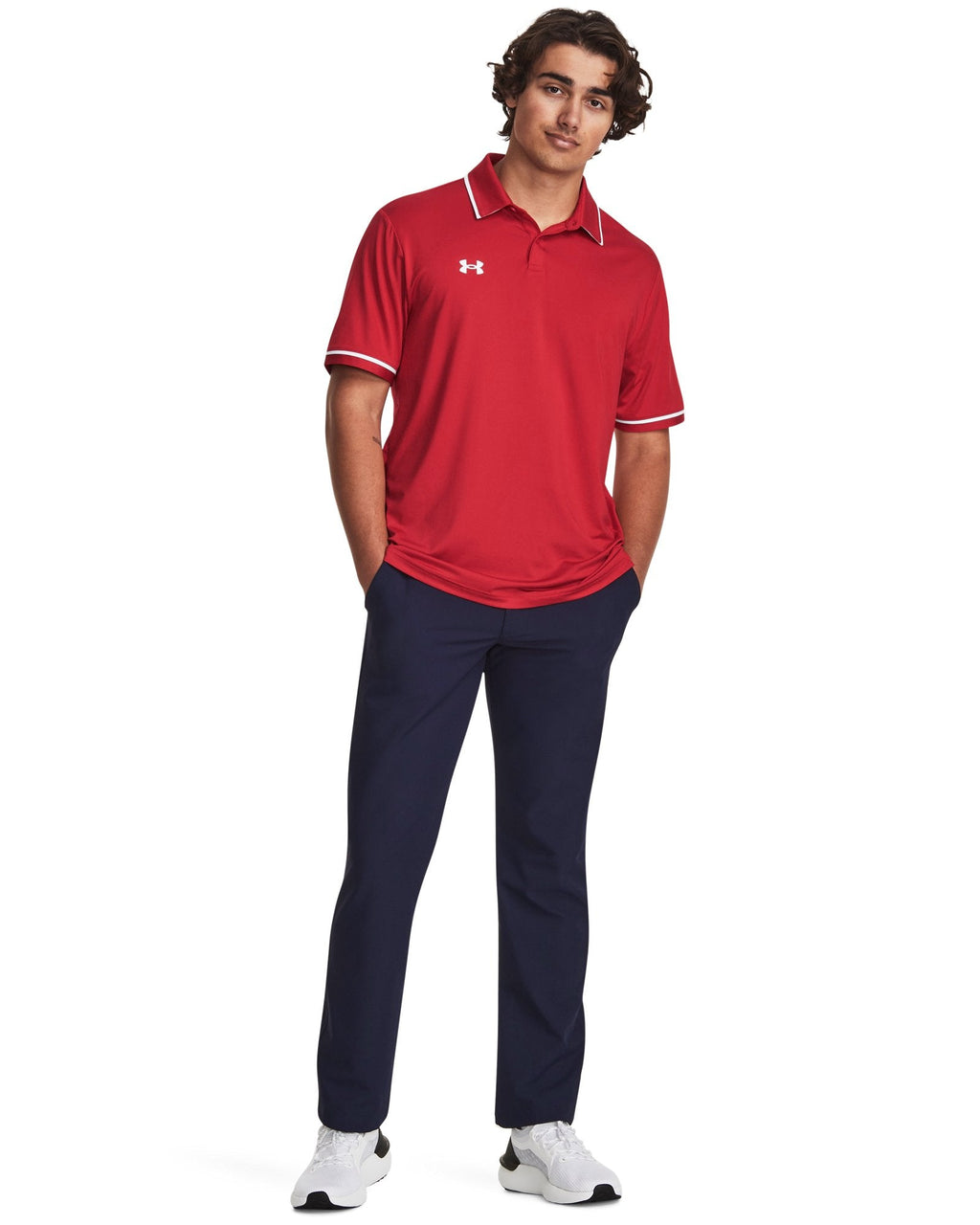UA Team Tipped Men's Polo - Black
