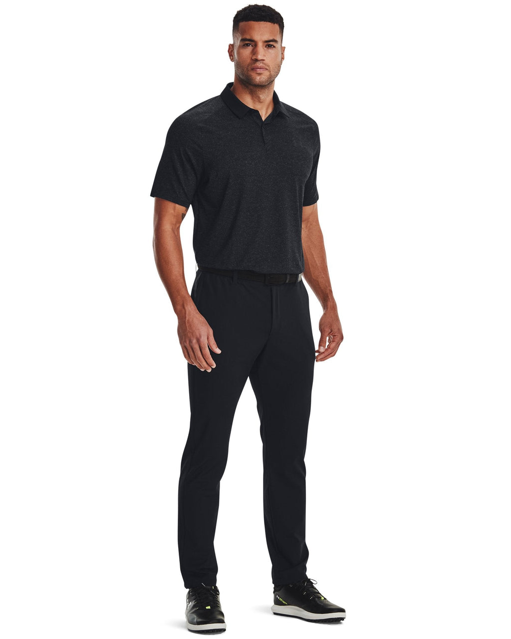 UA Iso-Chill Heather Men's Polo - Black