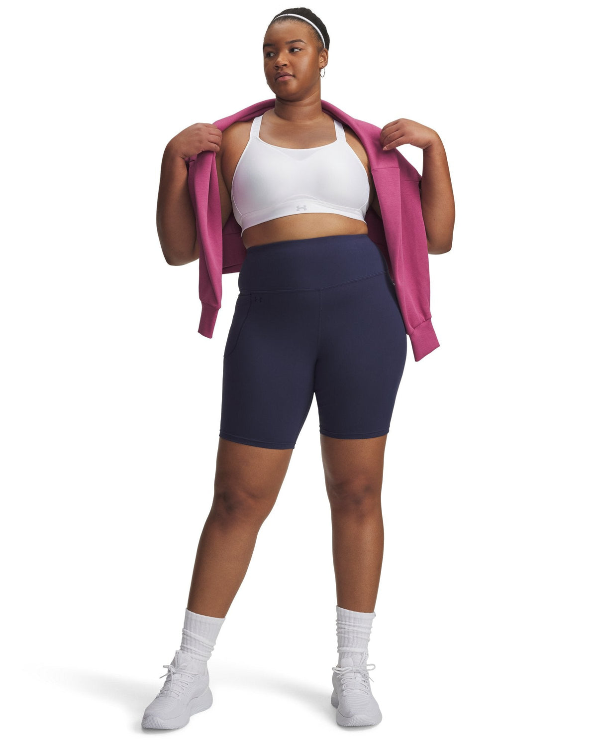 UA Motion Women's 8" Bike Shorts - Blue